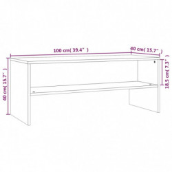 TV-Schrank Grau Sonoma 100x40x40 cm Holzwerkstoff