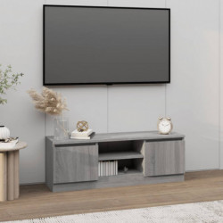 TV-Schrank mit Tür Grau Sonoma 102x30x36 cm