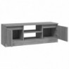 TV-Schrank mit Tür Grau Sonoma 102x30x36 cm