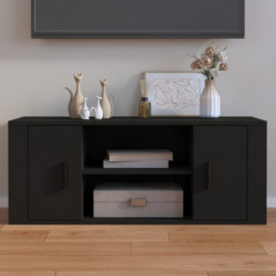 TV-Schrank Schwarz 100x35x40 cm Holzwerkstoff