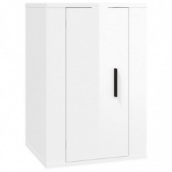 TV-Wandschrank Hochglanz-Weiß 40x34,5x60 cm