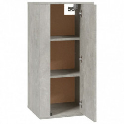 TV-Wandschrank Betongrau 40x34,5x80 cm