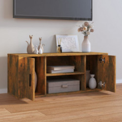 TV-Schrank Räuchereiche 100x35x40 cm Holzwerkstoff