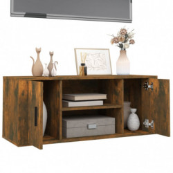 TV-Schrank Räuchereiche 100x35x40 cm Holzwerkstoff