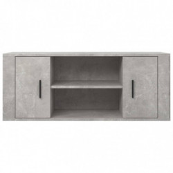 TV-Schrank Betongrau 100x35x40 cm Holzwerkstoff