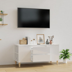 TV-Schrank Hochglanz-Weiß 102x44,5x50 cm Holzwerkstoff