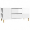 TV-Schrank Hochglanz-Weiß 102x44,5x50 cm Holzwerkstoff