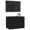 TV-Wandschrank Schwarz 57x34,5x40 cm