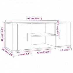 TV-Schrank Sonoma-Eiche 100x35x40 cm Holzwerkstoff