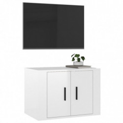 TV-Wandschrank Hochglanz-Weiß 57x34,5x40 cm