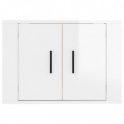 TV-Wandschrank Hochglanz-Weiß 57x34,5x40 cm