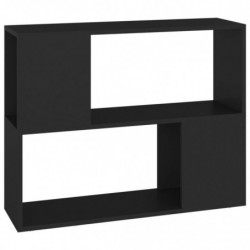 TV-Schrank Schwarz 80x24x63 cm Holzwerkstoff