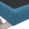 Hocker mit Stauraum Blau 110x45x49 cm Samt