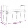 Sitzbank Hellgrau 110x40x70 cm Samt