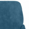 Sitzbank Blau 108x79x79 cm Samt