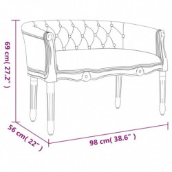 Sitzbank 98x56x69 cm Stoff