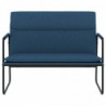 Sitzbank Blau 100x64x80 cm Stoff