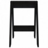 Hocker 2 Stk. Schwarz 40x40x60 cm Massivholz Kiefer