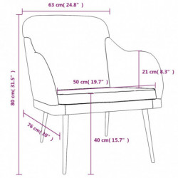 Sessel Dunkelgrau 63x76x80 cm Samt