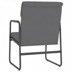 Loungesessel Grau 55x64x80 cm Kunstleder