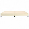 Boxspringbett Creme 200x200 cm Kunstleder