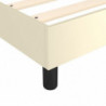 Boxspringbett Creme 90x190 cm Kunstleder