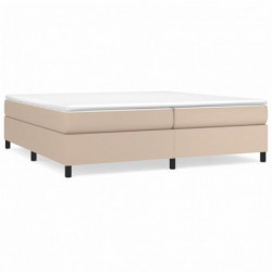 Boxspringbett Cappuccino-Braun 200x200 cm Kunstleder