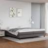 Boxspringbett Grau 200x200 cm Kunstleder