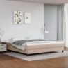 Boxspringbett Cappuccino-Braun 200x200 cm Kunstleder