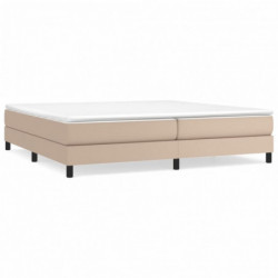 Boxspringbett Cappuccino-Braun 200x200 cm Kunstleder