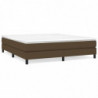 Boxspringbett Dunkelbraun 180x200 cm Stoff