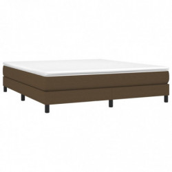 Boxspringbett Dunkelbraun 180x200 cm Stoff