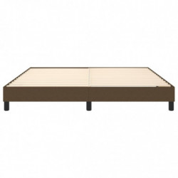 Boxspringbett Dunkelbraun 180x200 cm Stoff