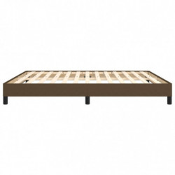 Boxspringbett Dunkelbraun 180x200 cm Stoff