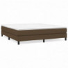 Boxspringbett mit Matratze Dunkelbraun 180x200 cm Stoff