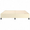 Boxspringbett Creme 160x200 cm Kunstleder