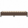 Boxspringbett Braun 80x200 cm Kunstleder