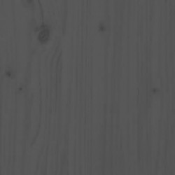 Massivholzbett Grau 180x200 cm Kiefer