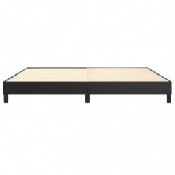 Boxspringbett Schwarz 200x200 cm Kunstleder