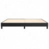 Boxspringbett Schwarz 200x200 cm Kunstleder