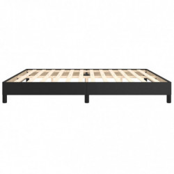 Boxspringbett Schwarz 200x200 cm Kunstleder