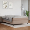 Boxspringbett Cappuccino-Braun 140x200 cm Kunstleder