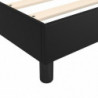 Boxspringbett mit Matratze Schwarz 90x190 cm Kunstleder