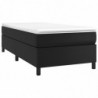 Boxspringbett Schwarz 90x200 cm Kunstleder