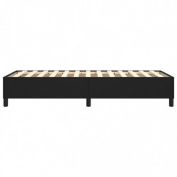 Boxspringbett Schwarz 90x200 cm Kunstleder