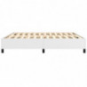 Boxspringbett Weiß 200x200 cm Kunstleder