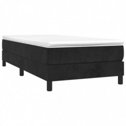 Boxspringbett Schwarz 90x190 cm Samt