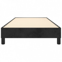 Boxspringbett Schwarz 90x190 cm Samt