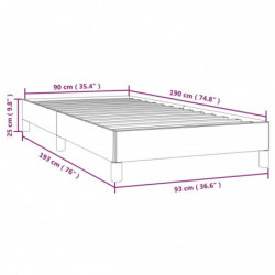 Bettgestell Dunkelblau 90x190 cm Samt