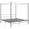 Himmelbett Grau Metall 180x200 cm